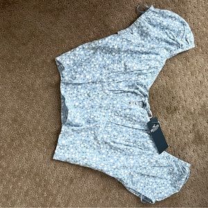 Hollister light blue crop top